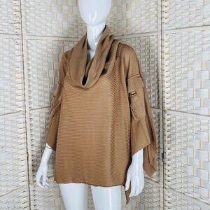 Escada, Womens Knit Three-Quarter Sleeve Cowl Neck, 42.